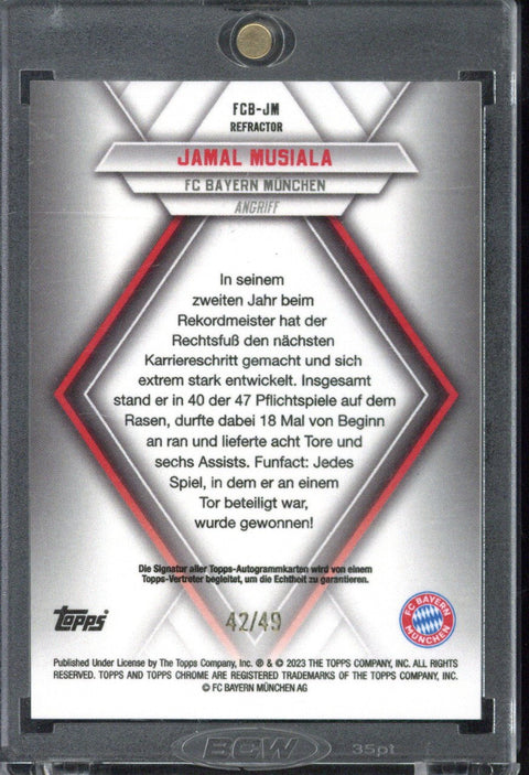 Jamal Musiala /49 OnCard AUTO - EU