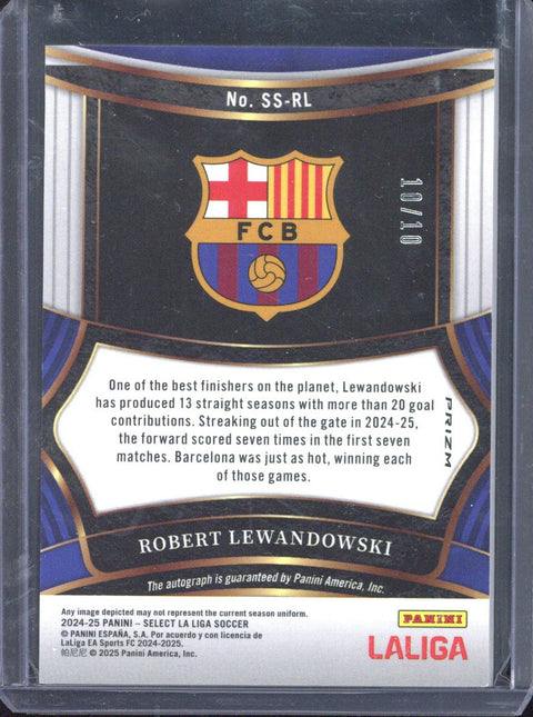 2024-25 Panini Select Robert Lewandowski Autograph /10 SS-RL