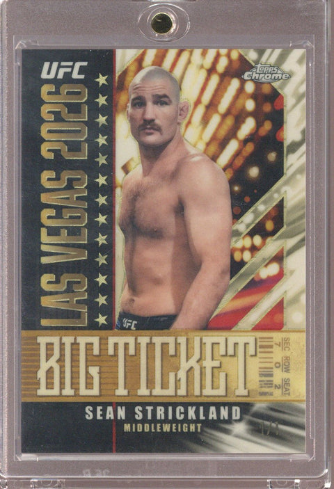 2026 Topps Chrome UFC Sean Strickland 1/1 #BT-14