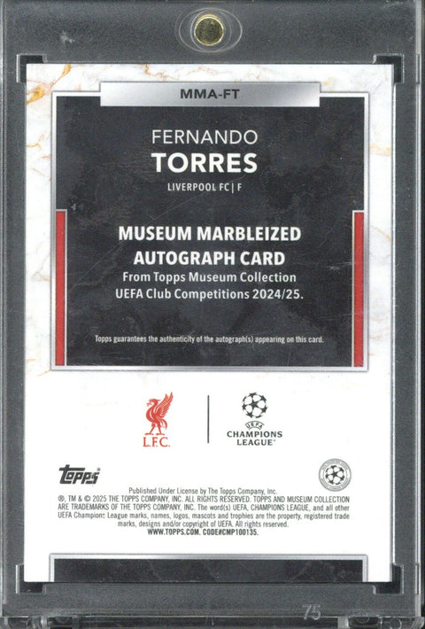 2024-25 Topps Museum UCC Fernando Torres Autograph /10 #MMA-FT