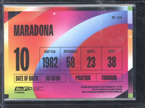 2024-25 Topps FC Barcelona Team Set Maradona Rainbow Flick #RF-24