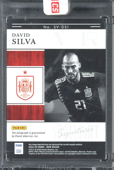 2024-25 Panini Noir David Silva Spotlight Autograph /75 #SV-DSI