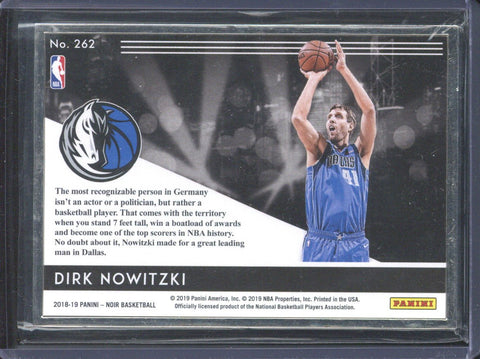 2018-19 Panini Noir Dirk Nowitzki Feature Length /25 #262