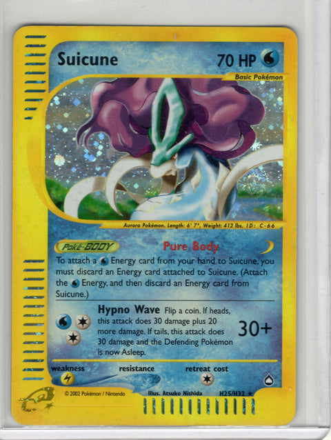 2002 Pokémon Aquapolis Suicune Holo H25/H32 - EU - 2