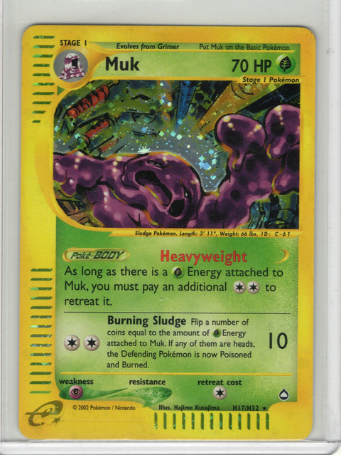2002 Pokémon Aquapolis Muk Holo H17/H32 - EU