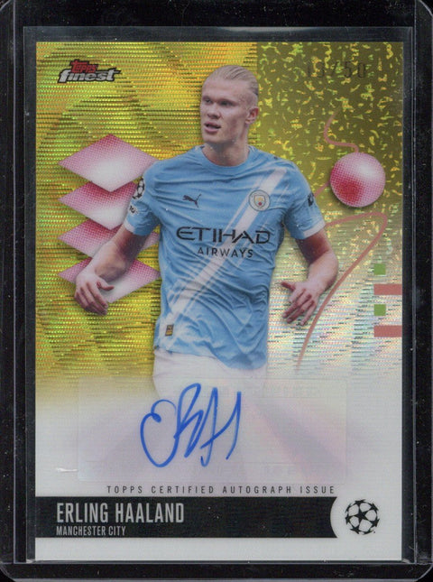 2025-26 Topps Finest UCC Erling Haaland Autograph /50 #BA-EH
