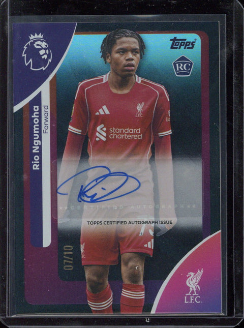 2025-26 Topps Premier League Rio Ngumoha RC Autograph /10 #AC-RNG