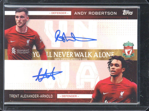 2022-23 Topps Liverpool FC Team Set Alexander-Arnold / Robertson Dual Autograph /99 #YN-RA
