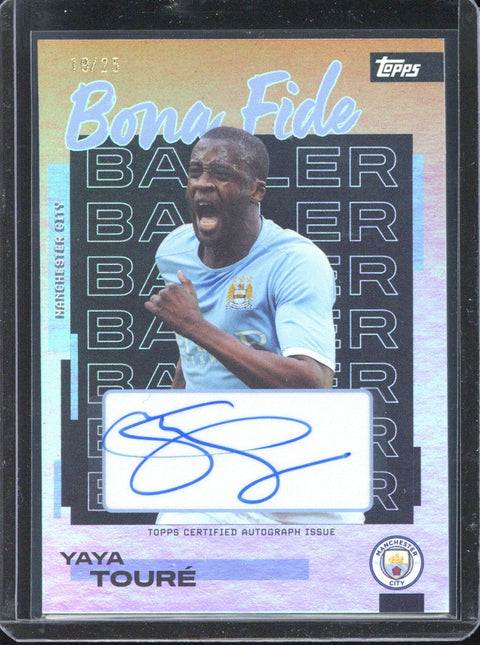 2025-26 Topps Manchester City Team Set Yaya Toure Bona Fide Autograph /25 #BB-YT