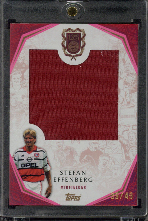 2025 Topps 125th FC Bayern München 125th Anniversary Stefan Effenberg Relic /49 #PMR-SE