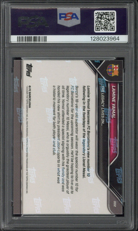 2025 Topps Now Lamine Yamal FC Barcelona #2 PSA 9