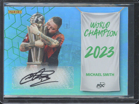 2025 Panini PDC World Championship Michael Smith World Champion Autograph /25 #AUCHAMP-10
