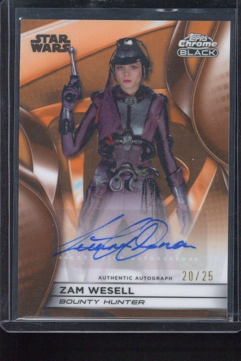 2025 Topps Chrome Black Zam Wesell Autograph /25 #CB-LW