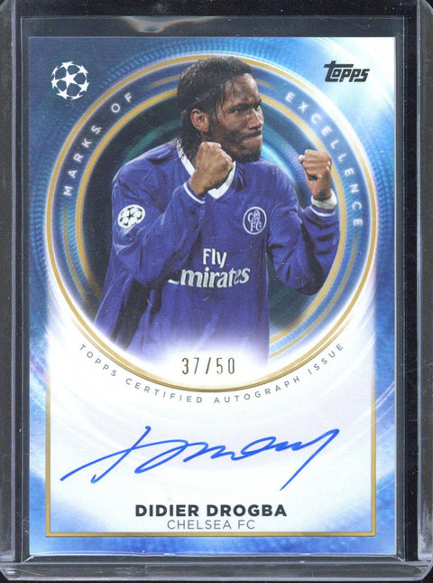 2025/26 Topps Finest UCC Didier Drogba Marks of Excellence /50 ME-DD3
