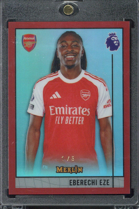 2025-26 Topps Merlin Premier League Eberechi Eze 1996 Red /5 #M-5