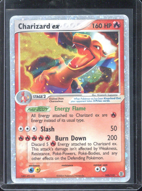 2004 Pokémon EX Fire Red & Leaf Green Charizard ex Holo 105/112 - EU