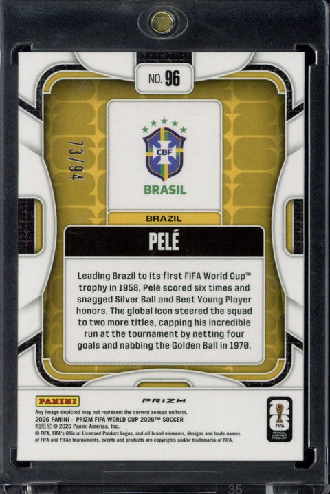 2026 Panini Prizm FIFA World Cup Pele Old Glory /94 #96