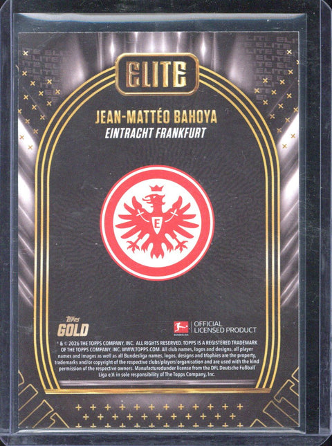 2025-26 Topps Gold Bundesliga Jean Matteo Bahoya Elite /10