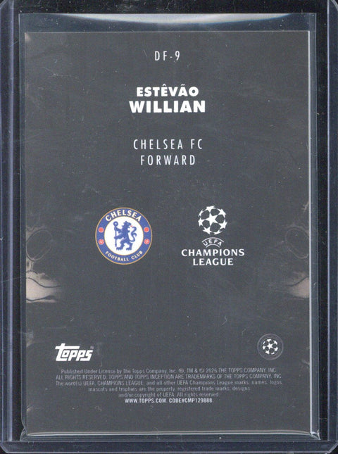 2025-26 Topps Inception UCC Estevao Willian Dark Flow #DF-9