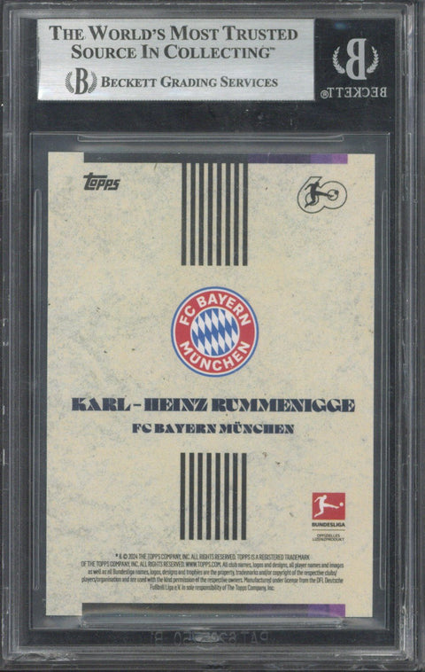 2023-24 Topps Bundesliga Lothar Matthäus Platinum Curated Set Karl-Heinz Rummenigge /25 BGS 9