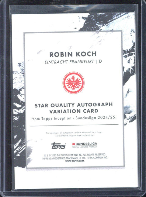 2024-25 Topps Inception Bundesliga Robin Koch Star Quality Autograph /75