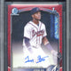 2025 Topps Bowman Chrome John Gil Red Shimmer Autograph /5 #CPAJG BGS 9