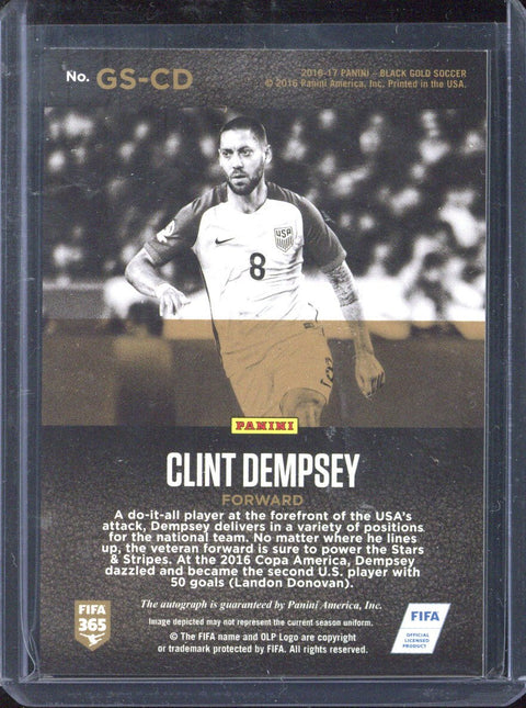 2016-17 Panini Black Gold Clint Dempsey Gildes Signatures /99 #GS-CD