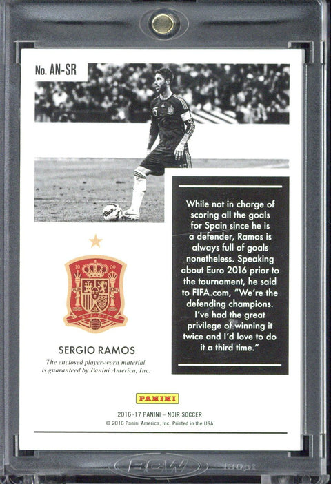 2016-17 Panini Noir Sergio Ramos Player Worn Patch 1/1 #AN-SR