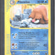 2003 Pokémon Skyridge Piloswine Reverse Holo 24/144 - EU