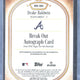 2026 Topps Tier One Baseball Drake Baldwin Break Out Autograph /49 #BOA-DBA