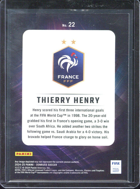 2024-25 Panini Donruss Thierry Henry Night Moves #22