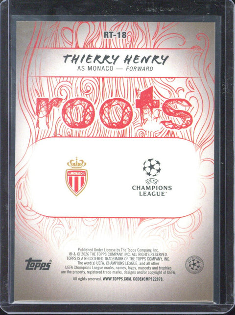 2025-26 Topps UCC Thierry Henry Roots /5 #RT-18