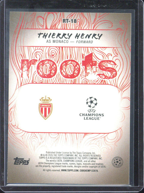 2025-26 Topps UCC Thierry Henry Roots /25 #RT-18