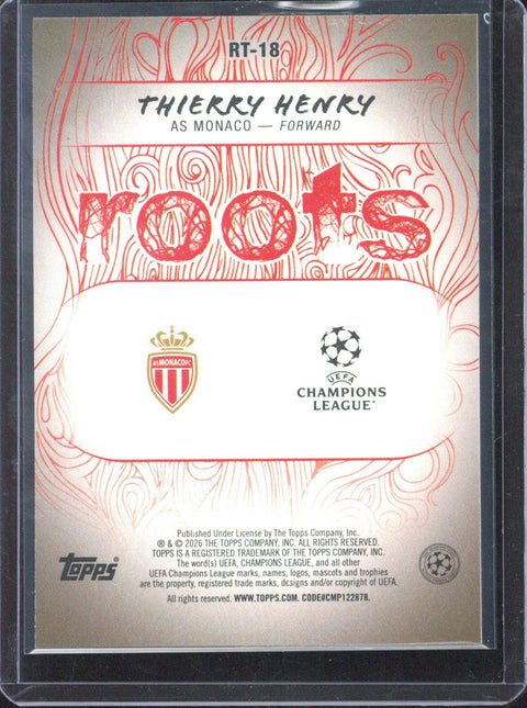 2025-26 Topps UCC Thierry Henry Roots /50 #RT-18
