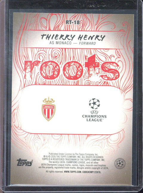 2025-26 Topps UCC Thierry Henry Roots /99 #RT-18