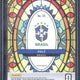 2025-26 Panini Select Road to FIFA World Cup Pele Stained Glass #25