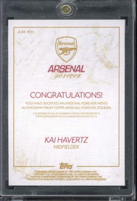 2023-24 Topps Arsenal Forever Kai Havertz Autograph /15 #AM-KH
