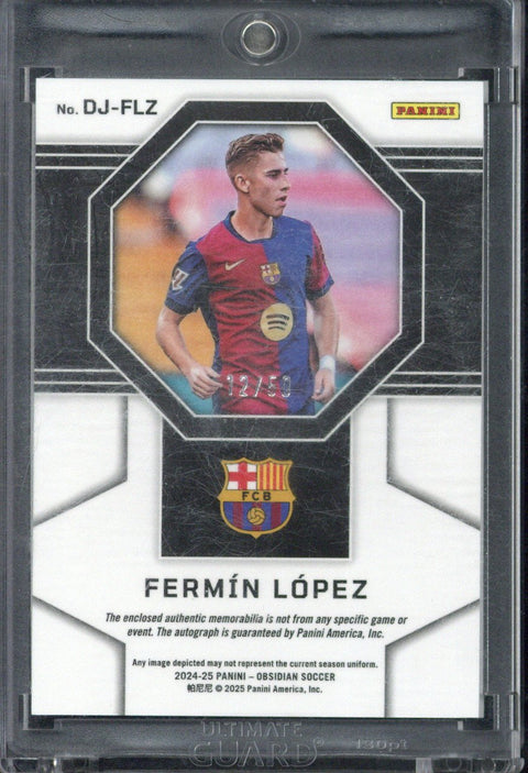 2024-25 Panini Obsidian Fermin Lopez Autograph Relic /50 #DJ-FLZ