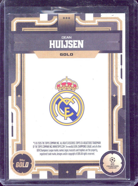 2025-26 Topps Gold UCC Dean Huijsen /10