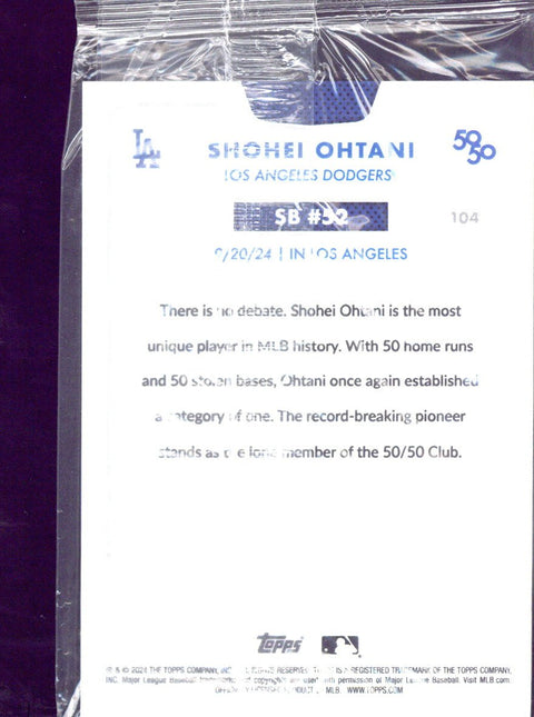 2024 Topps Baseball Shohei Ohtani 50/50 Extended #104