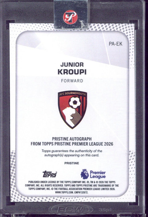2025-26 Topps Pristine Premier League Junior Kroupi Autograph /150 #PA-EK