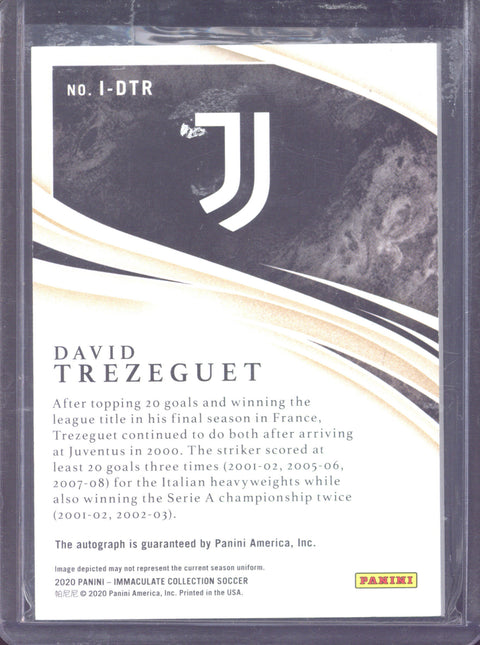 2020 Panini Immaculate David Trezeguet Autograph /50 #I-DTR
