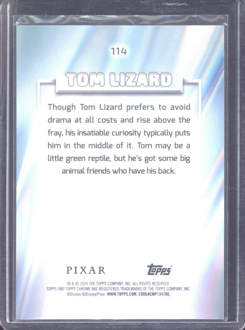 2026 Topps Chrome Disney Tom Lizard Debut When You Wish Upon A Star Refractor /15 #114