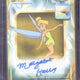 2026 Topps Chrome Disney Tinker Bell Pantomimed by Margaret Kerry GOld Refractor Autograph /50 #AA-MK
