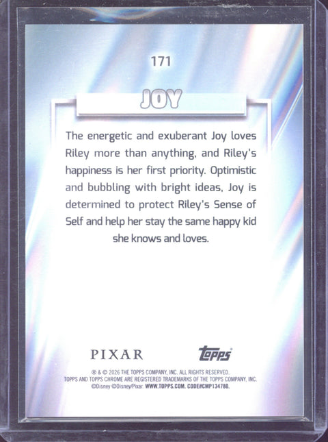 2026 Topps Chrome Disney Joy Pearl Sapphire Refractor /30 #171