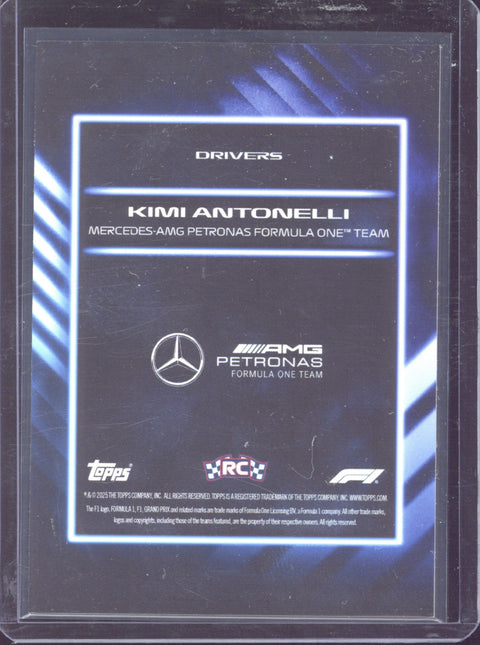 2025 Topps Lights Out F1 Kimi Antonelli RC F1 Drivers /99