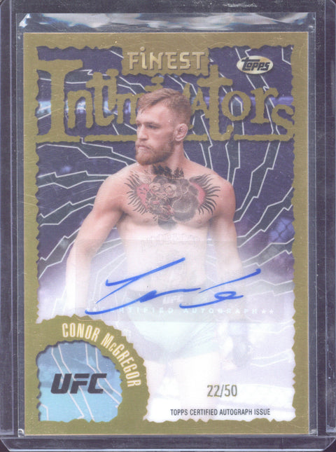 2024 Topps Finest UFC Conor McGregor Intimidators Autograph /50 #IA-CMG