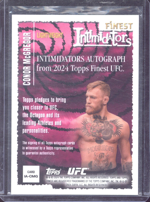 2024 Topps Finest UFC Conor McGregor Intimidators Autograph /50 #IA-CMG