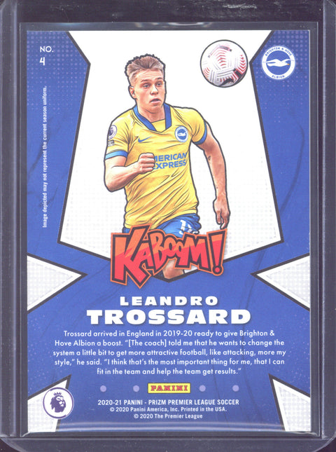 2020-21 Panini Prizm Premier League Leandro Trossard KABOOM! #4