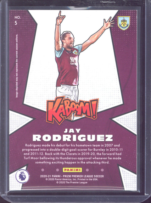2020-21 Panini Prizm Premier League Jay Rodriguez KABOOM! #15
